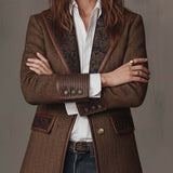 Gisèle | Blazer s Umělým Vzorem Čevrona