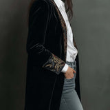 Léontine | Přizpůsobený Barokní Černý Blazer