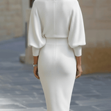 Lydia | Šaty s drapovanými rukávy pro ženy