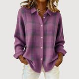 Sophie | Kostkovaný pletený cardigan