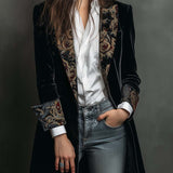 Léontine | Přizpůsobený Barokní Černý Blazer