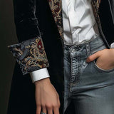 Léontine | Přizpůsobený Barokní Černý Blazer