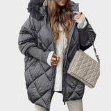 Denisa™ ｜Dámská midi parka s pletenými rukávy