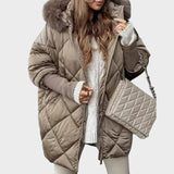 Denisa™ ｜Dámská midi parka s pletenými rukávy