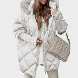 Denisa™ ｜Dámská midi parka s pletenými rukávy