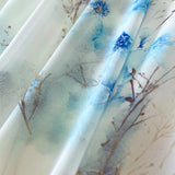 Morwenna | Květinové Maxi Šaty s Průhlednými Dlouhými Rukávy a V-Výstřihem pro Ženy