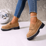 Elsa | Mokasíny s platformou v college stylu
