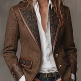 Gisèle | Blazer s Umělým Vzorem Čevrona